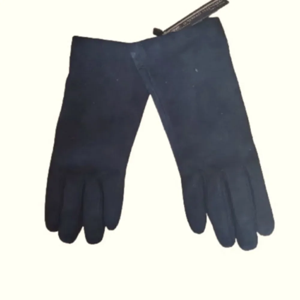 Giada Parisi Black Leather Made in Italy Gloves Size Medium